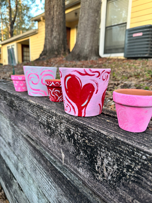 Valentine’s Day pots